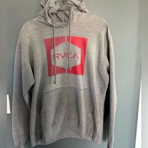 RVCA gray hooded sweatshirt